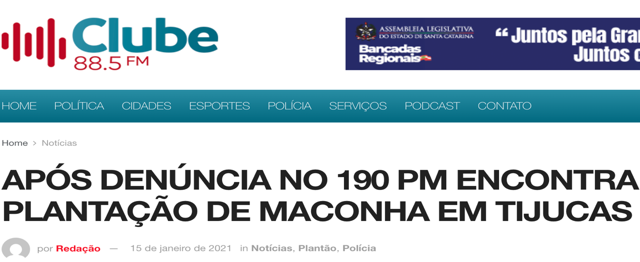 Operação Estufas Tijucas